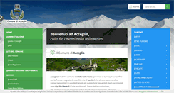 Desktop Screenshot of comune.acceglio.cn.it